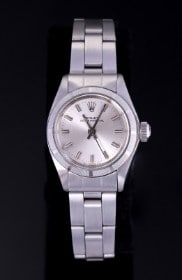 Vintage Rolex Oyster Perpetual dameur af stål