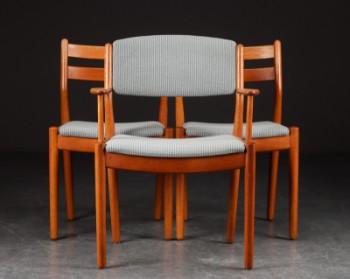 Poul M. Volther for FDB. Tre stole af egetræ, model J61 & J62 (3)