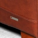 Violini. 2-pers. italiensk sofa, brunt læder