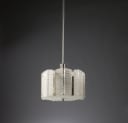 Kaiser. Chandelier made of glass and chrome-plated metal