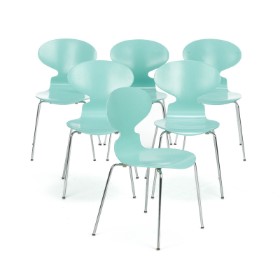 K-3013 - 010 - Arne Jacobsen. Six 'Ant' chairs, model 3101(6)