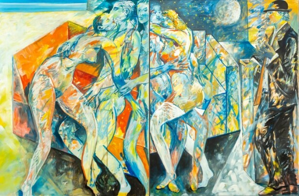 Professor Horst Böhm, diptych dancing couples. (2)