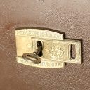 M. H. Jæger, Aarrhus. Pengeskab af metal. Omkring 1900