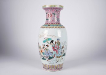 Kinesisk vase familie rose stil