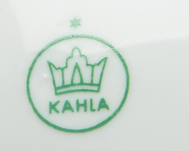 Kahla og Colditz. 16 fisketallerkener, porcelæn (16)