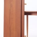 Oval teak dining table, 1950s/60s (1+2)