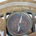 En samling navigationsinstrumenter af messing. (10)
