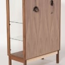437. Klim Furniture. Walnut display cabinet, model V302