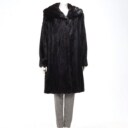 Ole B. Christensen: Brown mink coat, approx. str. 44