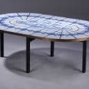 Bjørn Wiinblad. Ovalt bord med kakler, 1970