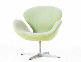 Arne Jacobsen. Lænestol, 'Svanen', model 3320