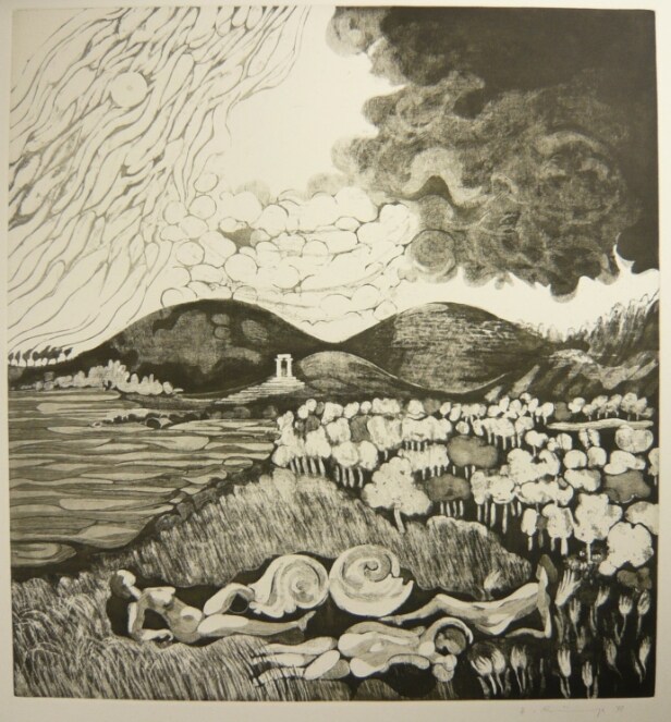 Holger Runge (*1925), Sommer 1977, Radierung