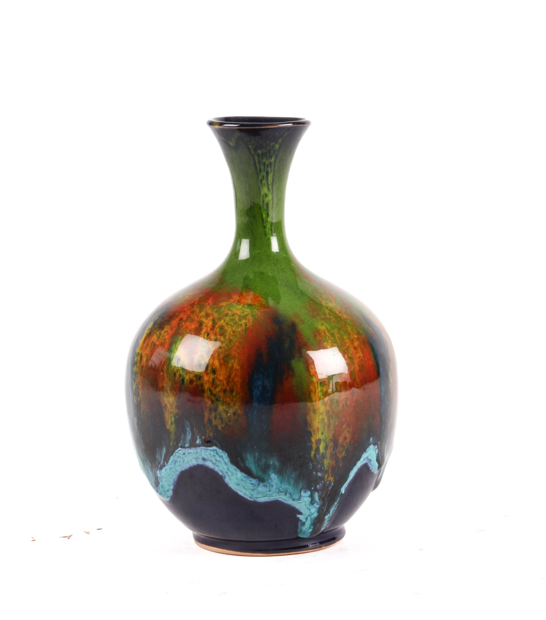Giovanni Poggi for San Giorgio Albisola Ceramics 1970s, vase of glazed ceramic.