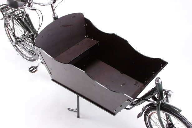 Enghouse tohjulet Long John ladcykel med Shimano-gear, mørkegrøn