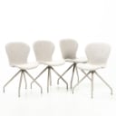Werenberg: Set of four swivel dining chairs, model 'Noah'.