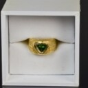 Designerring med en Paraiba-turmalin, ca. 1.40 ct., udført af 18 kt. guld, med et certifikat og smykkepas