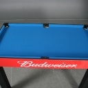 Multi-spillebord med stel i hård plast, 9 spil bla.bordfodbold bordtennis, bordhockey..,