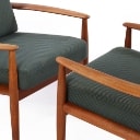 Grete Jalk. Et par hvilestole model 118, teak
