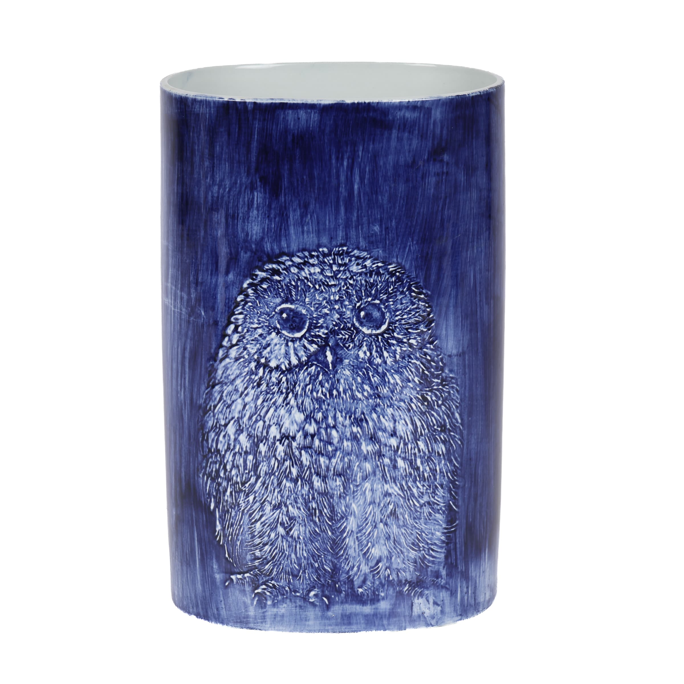Jeppe Eisner: Blue owl vase.