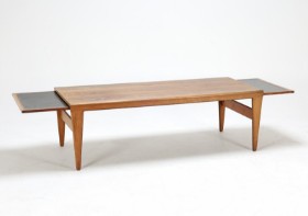 Illum Wikkelsø: Rosewood coffee table, 1960s