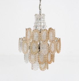 Italian ceiling lamp, glass