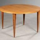 Nanna Ditzel for Kold Savværk. Rundt spisebord, model 146, 1960'erne