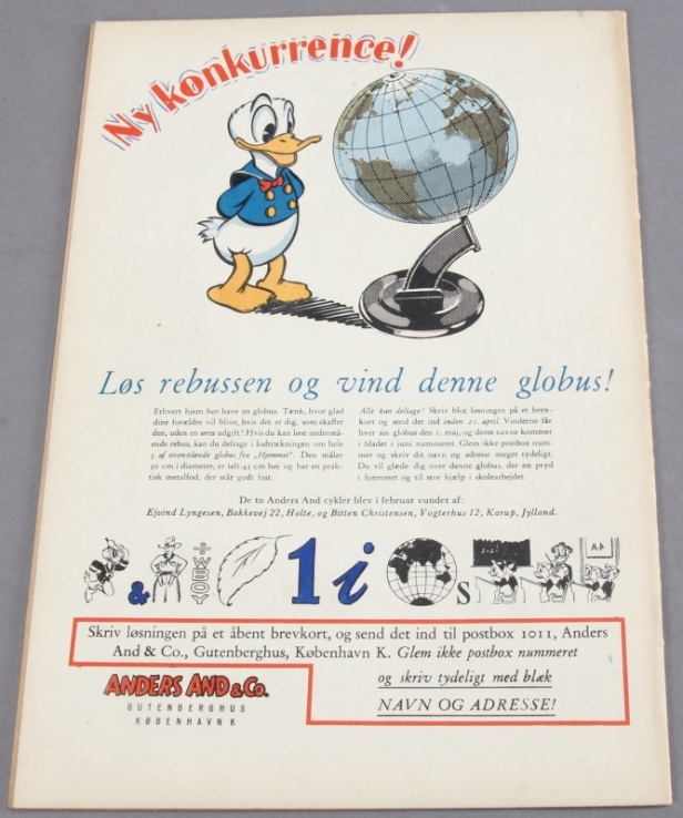 Walt Disney's Anders And & Co. Nr. 2, 3, 4 fra årgang 2 1950 samt Nr. 8, 9, 10, 11, 11B og 12. 2. årgang, 1950 (9)