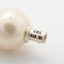 Connection, necklace with freshwater cultured pearls, with interchangeable clasp