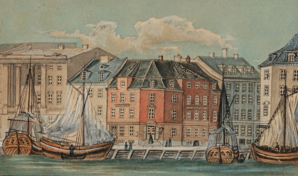 Ubekendt kunstner. Fra Ved Stranden i København, 1800-tallet