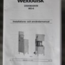 Wexiödisk industri opvaskemaskine m/ tilbehør samt to borde.