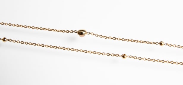 Ole Lynggaard. 'Shooting Stars' necklace of 18 kt. gold