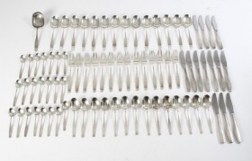 Hans Hansen sterling silver cutlery 'Charlotte' (79)