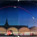 Per Arnoldi, Bo Bonfils m.fl. Samling plakater for DSB, offsettryk på papir, 1980erne (14)