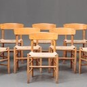 Børge Mogensen, 8 stole af lakeret bøg 'Folkestolen' model J-39 (8)