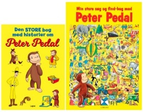 'Den store bog med historier om Peter Pedal' og 'Min store søg og find-bog med Peter Pedal' af H. A. Rey (2)