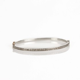 202405687 Brillantarmring af sølv, ca 1.20 ct