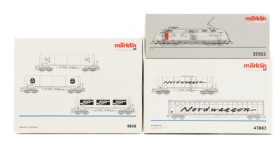 Märklin 37393+47882+84519 Digital HO: Electric locomotive BR 101, Nordwaggon set and Tank Car set (3)