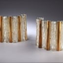 Kaiser. A pair of glass wall lamps from the 70s (2)