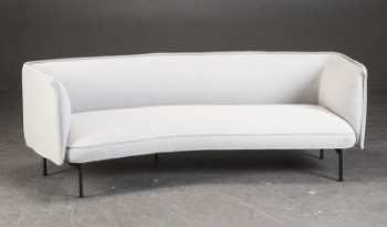 Nichetto studio for Wendelbo. 2½ pers. sofa model Lilin Curved