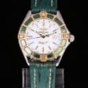 Damearmbåndsur fra Breitling, model Lady J, ref. D52065, 18 kt. guld og stål