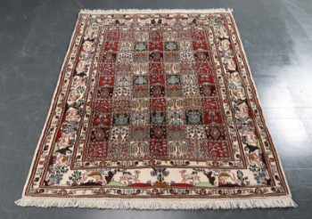 Persisk Moud tæppe, 147x192 cm.