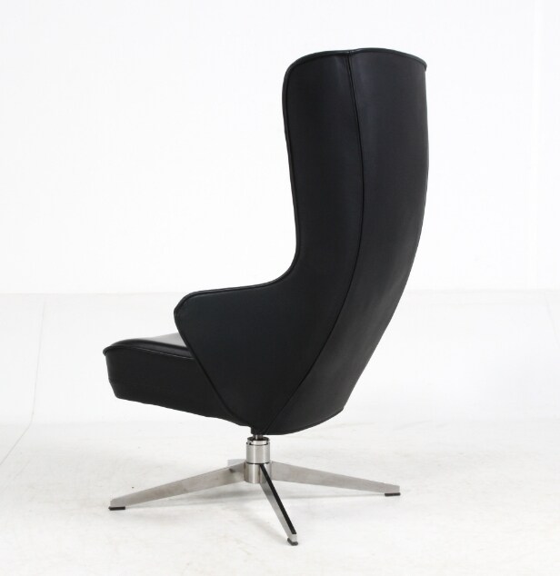 Roger Persson for Swedese. High-backed armchair and stool (2)
