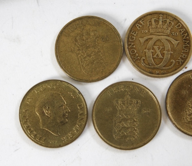 Denmark. Collection better 1 kroner 1929-1959 (56)
