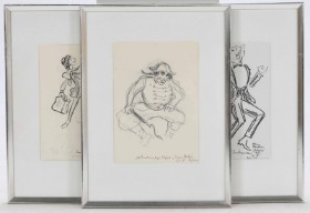 Hans Bendix (1898-1984): Two original drawings, ink on paper and a print (3) (CD)