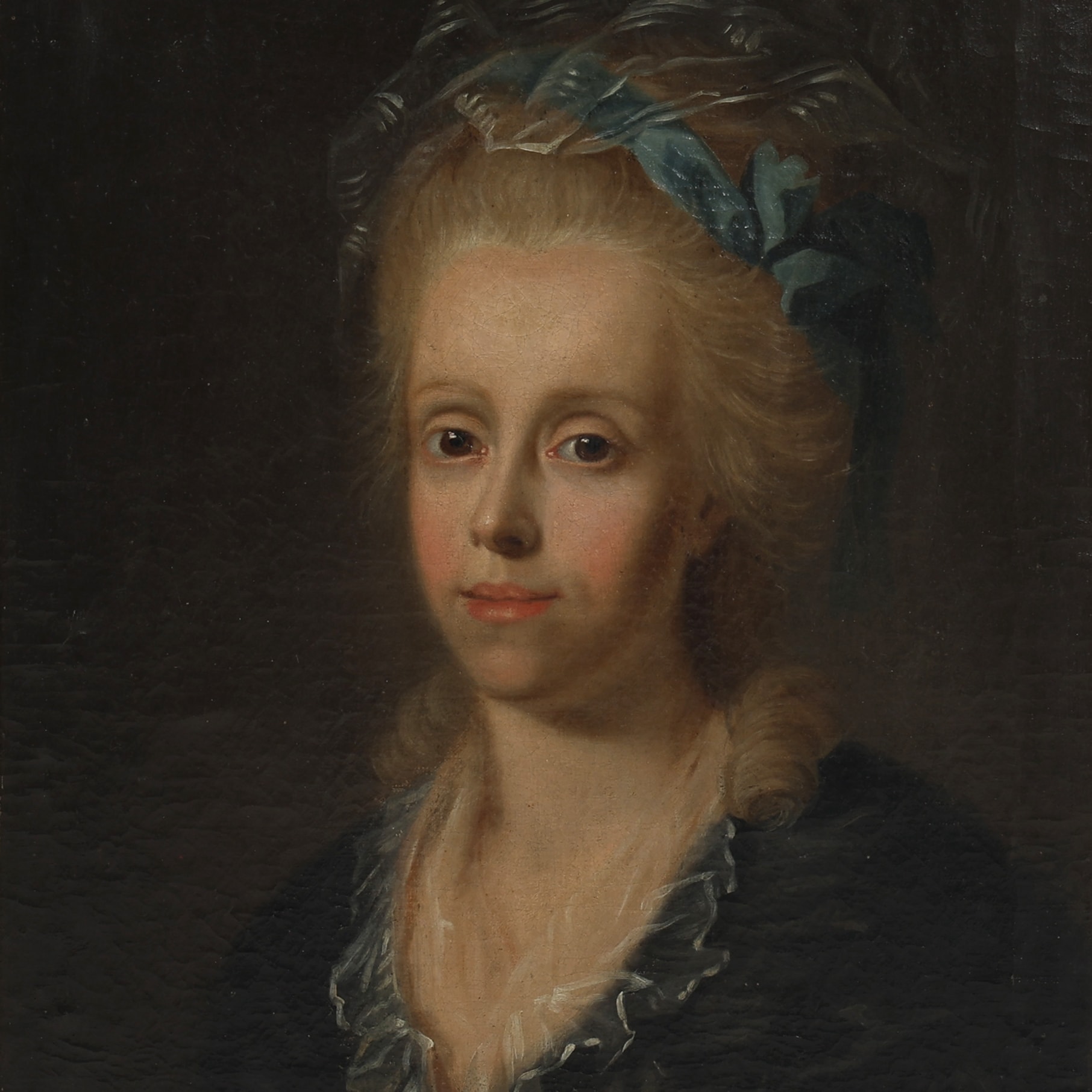 Portræt af en adelsdame, 1700tallet | Lauritz.com