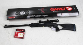 Gamo Roaster IGT 10X, 4.5 mm air rifle with scope and shooting targets (2)