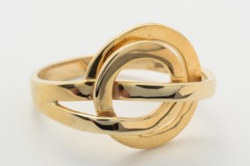 Ring af 8 kt. guld, str. 56