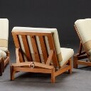 Hans J. Wegner f. 1914 - 2007. Getama stole/seng samt skammel.(4)