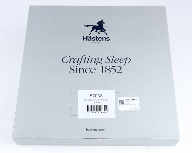 127. Hästens. Baby alpaca wool throw