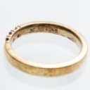 Pair of gold-plated silver alliance rings with brilliants, 0.09 and 0.15 ct. (2)